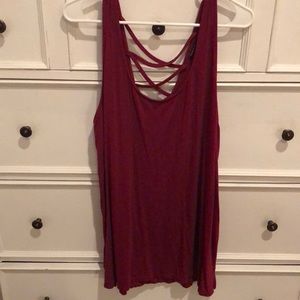 torrid Tops - Torrid Super Soft Caged Back Tank torrid Tops - Torrid Super Soft Caged Back Tank